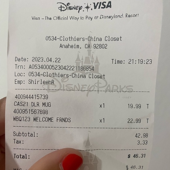 Disney Water Bottle 100 Anniversary purchase at Anaheim Park Mickey And Friends - Picture 9 of 9